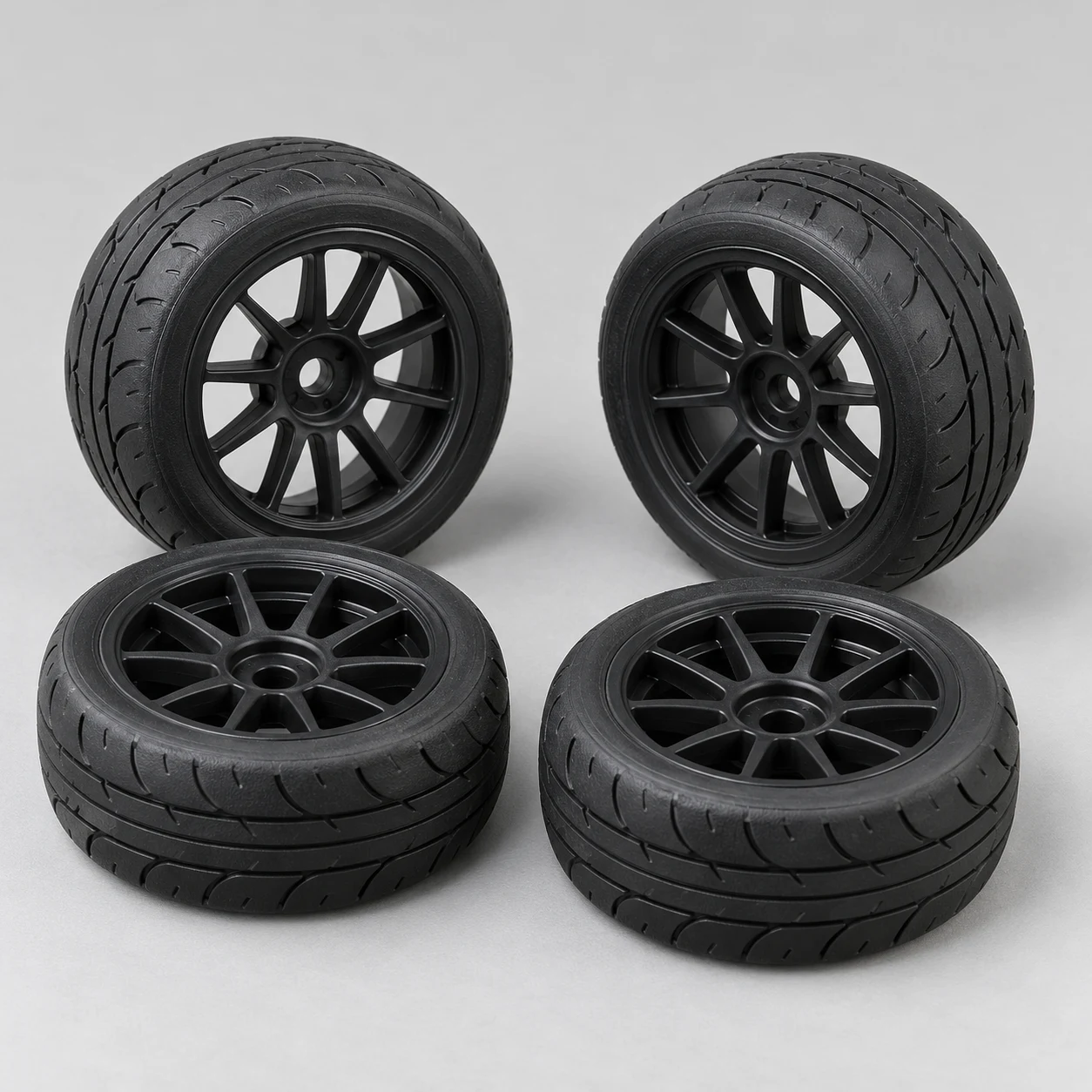 Treaded touring wheel set